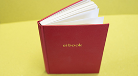 Skizzenbuch im Format A5<br>eibook rotes Leinen