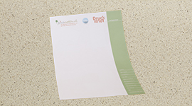 Graspapier Briefbogen A4 einseitig bedruckt